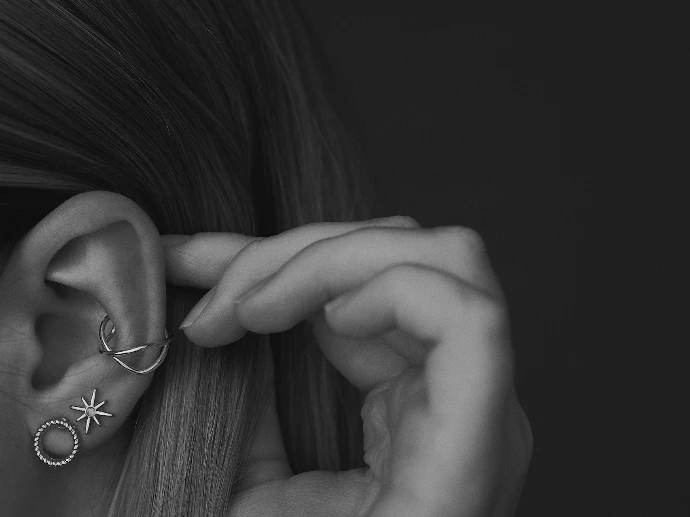 grayscale photo of woman wearing eyeglasses